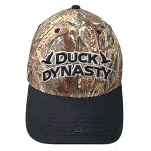 A&E Duck Dynasty Baseball Cap Brown Camo Hat One Size Distressed Adjustable